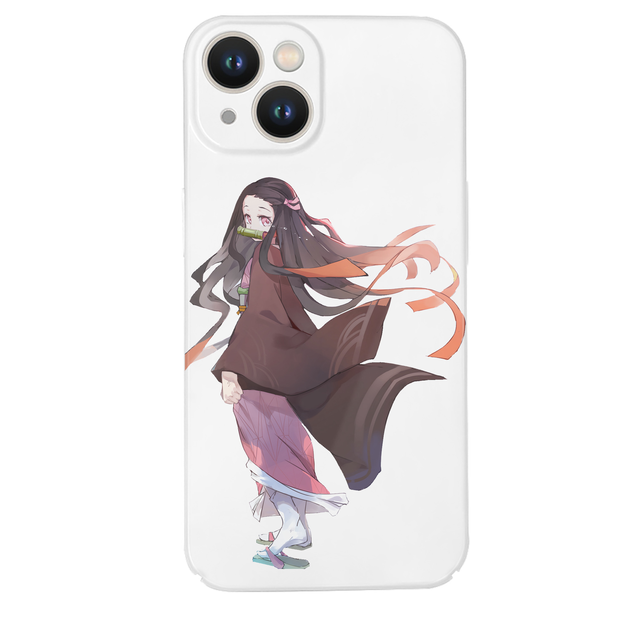 （画像用） 鬼滅の刃（きめつのやいば）竈門 禰󠄀豆子／かまど ねずこ Kamado Nezuko 【iPhone 14シリーズ対応】ハードケース